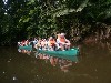 Canoes in the lagoon