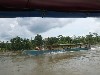 Cruising in a motorized canoe