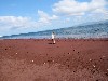 Beach walk on Rabida Island