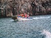 A dinghy ride along the walls of the crater
