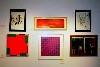 A selection of abstract works.