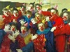 Since the Greasepaint Treaty of 1976, cross breeding between mimes and clowns has resulted in the development of a hybrid species, part mime, part clown.