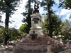 Elegant park and statue, Cuenca