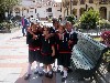 School children in the plaza