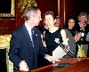 A proclamation honoring the conference presented to Mary Sherman.