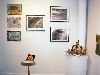 An installation of works.