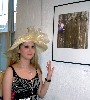 Crystal Hope Garrity points to one of her digital images.