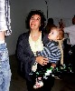 Having fun during the vernissage.