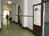Down the hall.