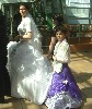 The bride and her maid.