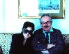 An assistant appeared out of nowhere to photograph me with Yoko.