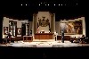 The courtroom set for "Romance" at ART. Production stills by Michael Lutch.