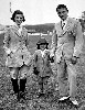The future First Lady, Jackie Bouvier, with her parents.