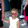 Face painting is always popular during Third Thursday.