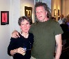 The artist, Susan Graber, with Storefront Artists Project director, Peter Dudek.