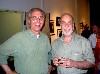 Musician Carl Oman, left, with the artist, Bill Guild.