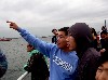 Pointing to the sites.