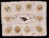 David Curcio�s beautiful, subdued and low-key printmaking Heart�s Delight  2009  drypoint, pencil, Sharpie and embroidery.