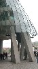 Street level detail of Building concrete footings, Architects Frank Gehry and Vlado Milunic, 1996, Prague