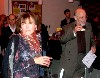 Annette Miller and director, Daniel Gidron, at the reception following the performance. Giuliano photos.