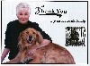 Shirley Jones with her beloved Golden Retreiver, and Marty in the dog house for starting the Playboy rumor.