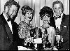 Top Actors of 1960 were (l to r) Peter Ustinov for Spartacus, Shirley Jones for Elmer Gantry, Elizabeth Taylor for BUtterfield 8 and Burt Lancaster for Elmer Gantry.