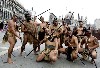 Maori tribesmen in Piazza San Marco.