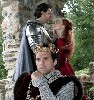 Camelot at the Goodspeed in East Haddam, CT recounts the legend of King Arthur (Bradley Dean), Guenevere (Erin Davie), Lancelot (Maxime de Toledo) and the Knights of the Round Table. Diane Sobolewski photo.