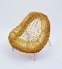 William H. Miller, Chair, Vinylite (polyvinyl chloride) tube ring, plywood frame, aluminum legs and string netting, Manufactured by Gallowhur Chemical Corp., c.1944
