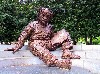 This monument to Albert Einstein is in Washington, D.C. was created by sculptor Robert Berk.