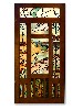Entry Hall Window Panel in Leaded Stain Glass and New wooden frame, created for The Jennie A. Reeve House, 1904