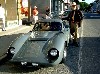 Dan Rose with the car he custom built as a work of art.