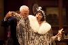 Mr. Ritter (John Rubenstein) comes on to the prompter Mrs. Nelly Fell (Andrea Martin).