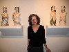 The artist Diane Sullivan seen here with her work organized the first Open Studios in 2005.