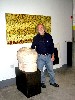 Ralph Brill in his gallery in the Eclipse Mill.