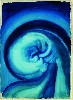 
Georgia O&rsquo;Keeffe, Blue I, 1916. Watercolor on paper, 30 7/8 x 22 1/4 in.
Private collection [(c) 2009 Georgia O&rsquo;Keeffe Museum / Artists Rights
Society (ARS), New York]

