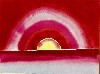Georgia O&rsquo;Keeffe, Sunrise, 1916. Watercolor on paper, 8 7/8 x 11 7/8 in.
Collection of Barney A. Ebsworth [(c) 2009 Georgia O&rsquo;Keeffe Museum /
Artists Rights Society (ARS), New York]

