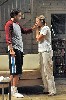 (L to R) Jim (Greg Keller) becomes interested in Sarah (Rebecca Brooksher).