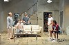 (l to r)Rebecca Brooksher, Ryan Spahn, Michel Gill, Lisa Emery, and Greg Keller in BTF�s Unicorn Theatre production of "Sick" by Zayd Dohrn. Directed by David Auburn. Photos by Jaime Davidson.
