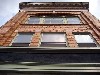Looking up at the facade of the Greylock Arts building. Photo: Greylock Arts.