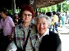 Astrid, left, and our favorite volunteer usher Edith.