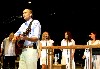 During encores he brought back his trio and singers with his wife Kim immediately on his right side.
