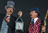 Jonathan Croy (L) as Watson and Josh Aaron McCabe as Holmes in Hound of the Baskervilles.