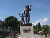 Statue of St. Nicholas in the town center