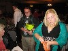 Handing out raffle tickets.