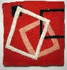 A felt piece "Frames" by Jane Herman.