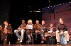 The cast of the play met with the audience for a lively discussion.