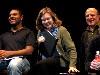 Pittsfield�s cultural coordinator, Megan Whilden, with Jerome Spratling, left, and Thom Christopher.