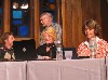 The media panel included Charlie Dietz from WAMC (L to R), Jennifer Huberdeau of the North Adams Transcript, Tammy Daniels of iBerkshires and Larry Kratka from WNAW (standing).