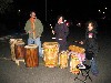 The drummers laid down an awesome beat.